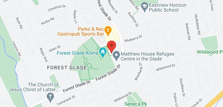 map of 9936 FOREST GLADE COURT